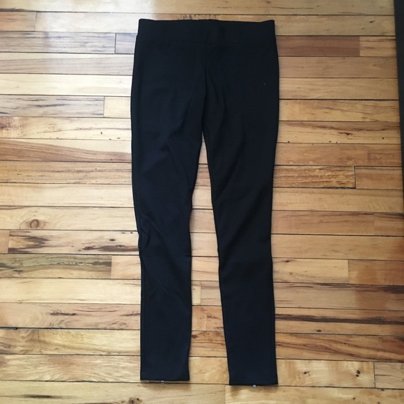 DREW Pants - DREW Pull-On Black Zipper Ankle Pants